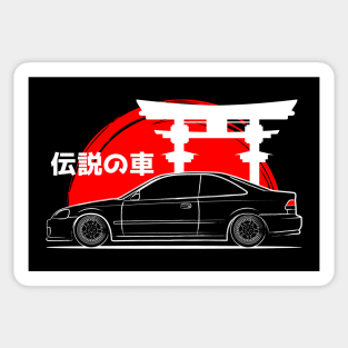 The Civic Coupe JDM Art Sticker